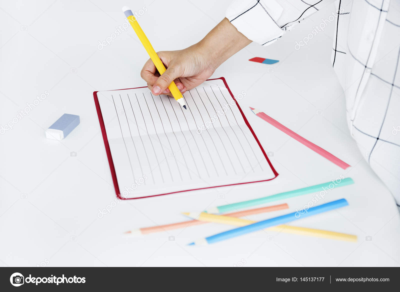 Person writing in notepad Stock Photo by ©Rawpixel 145137177