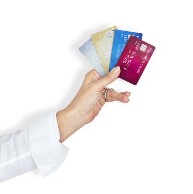 kredi kartları tutmak el