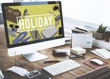 bilgisayarla çalışma iş adamı