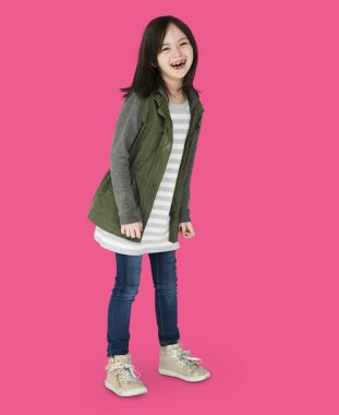 Studio güzel küçük kız