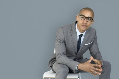 african businessman Thinking