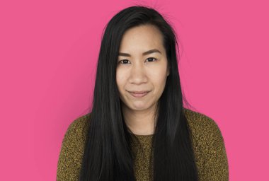 stüdyoda Asyalı kadın