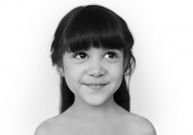 sevimli küçük kız Studio