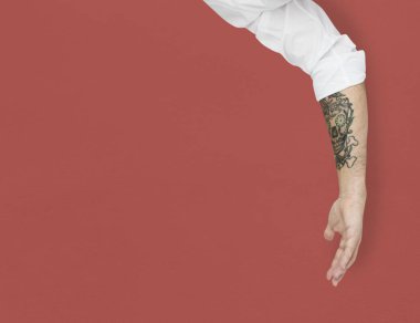 dövme ile insan eli