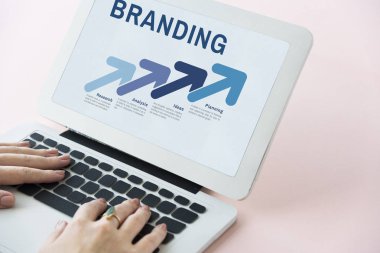 Dizüstü bilgisayar kullanan kişi.