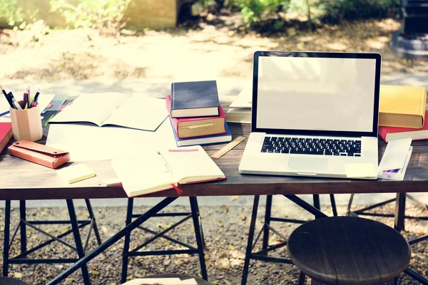 Workspace with laptop computer — Stock Photo, Image