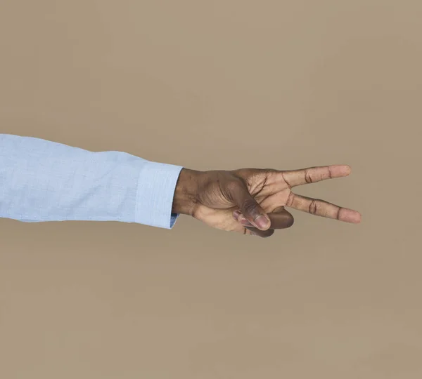 Afryki amerykański ręka skrzyżowane palce — Zdjęcie stockowe