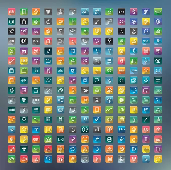 Iconos de aplicación coloridos — Foto de Stock