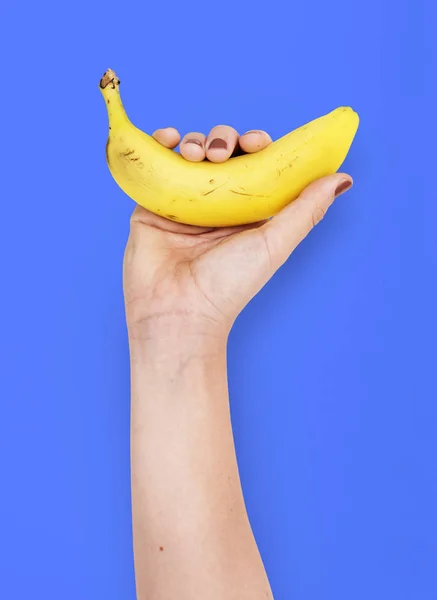 Hand Holding Banana — Stock Photo, Image