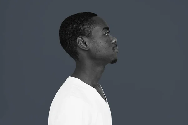 Afrika kökenli Amerikalı adam profili — Stok fotoğraf