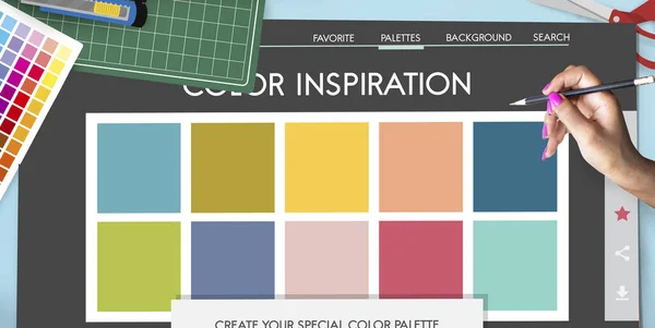 Cartel de paleta de colores —  Fotos de Stock