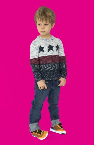 Lilla kaukasiska pojke — Stockfoto