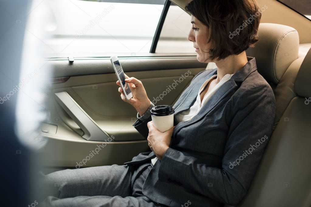 Businesswoman Using Smartphone