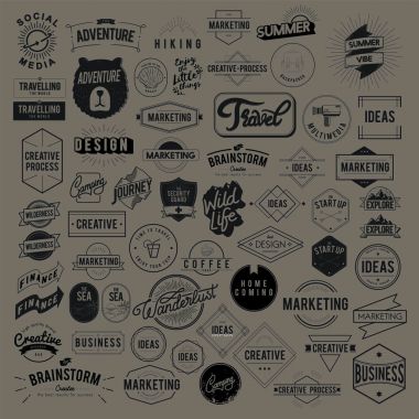 Logotype için grafik rozetleri