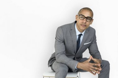 african businessman Thinking