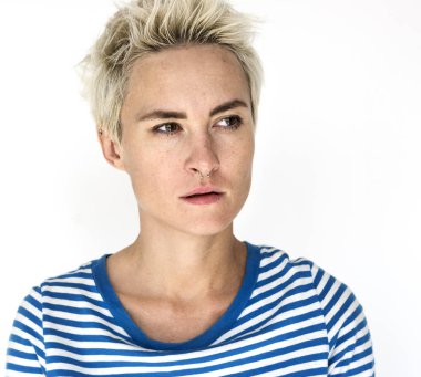 stüdyoda Kafkas kadın