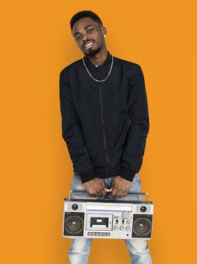 boombox çekici Afrika adam