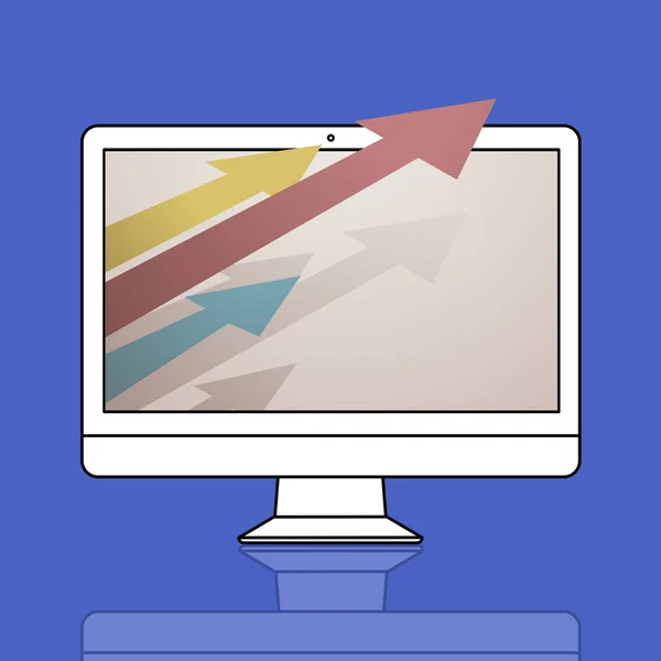 Grafického monitoru — Stock fotografie