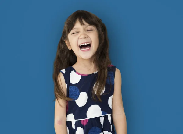 Adorable little girl in studio — Stock Photo, Image