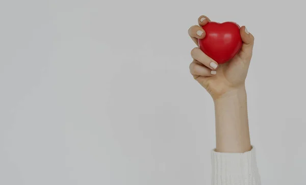 Hands Holding Heart — Stock Photo, Image