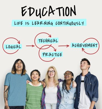 mutlu genç arkadaşlar