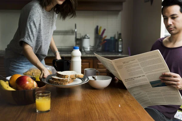 朝食 Coouple — ストック写真