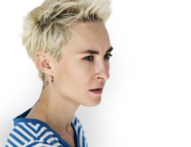 stüdyoda Kafkas kadın