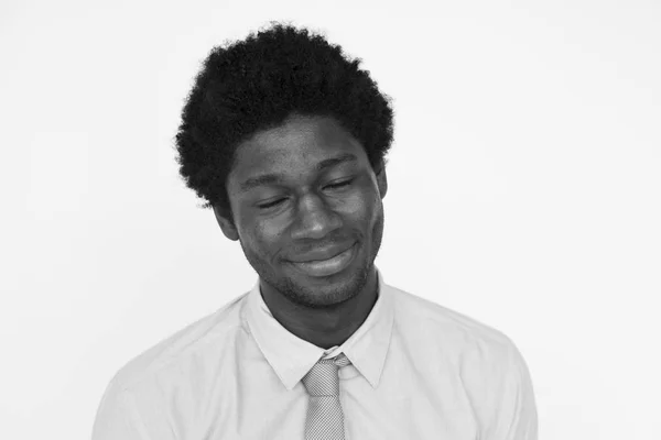 Lachende Afro-Amerikaanse zakenman — Stockfoto