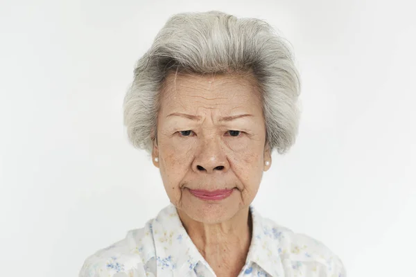 Asyalı kadın kıdemli — Stok fotoğraf