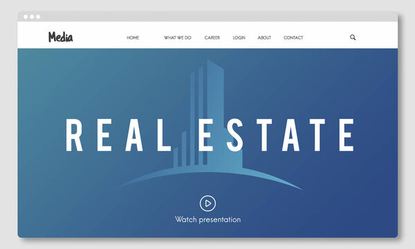 template with Real Estate concept