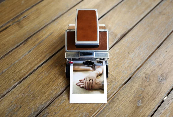 Vintage instant photo camera