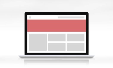 Web tasarım şablonu dizüstü