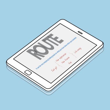 Web tasarım şablonu dijital tablet