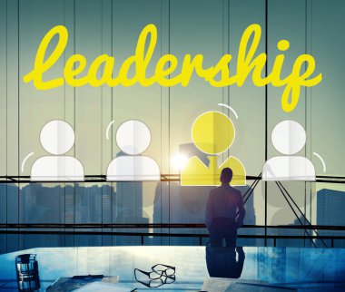 Siluet iş adamı Office 