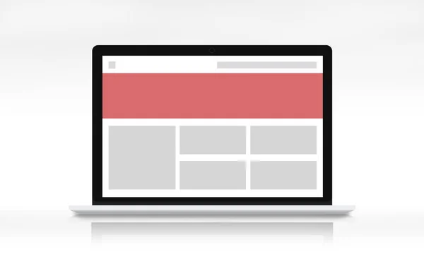 Plantilla de diseño web portátil — Foto de Stock