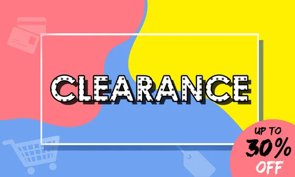 Sjabloon met Clearance concept — Stockfoto
