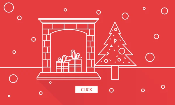 Sjabloon met Kerstmis concept — Stockfoto