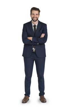 stüdyoda ayakta işadamı