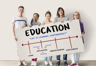 afiş bir arada tutan arkadaşlar