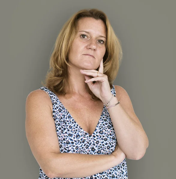Serious adult Woman — Stock Photo, Image