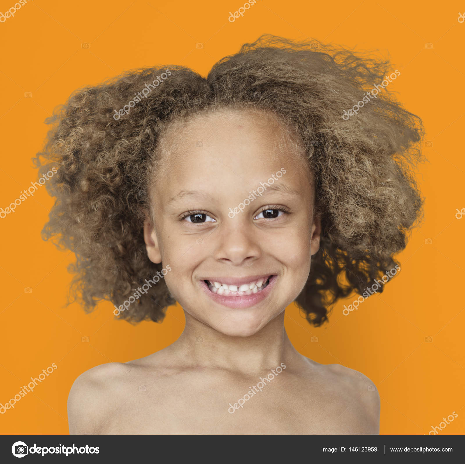 Mixed Boy Hair Mixed Race Boy With Curly Hair Stock Photo