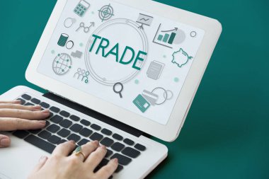 Dizüstü bilgisayar kullanan kişi.