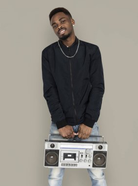 boombox çekici Afrika adam