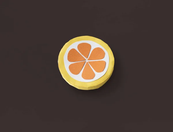 Fake slice of orange — Stock Photo, Image