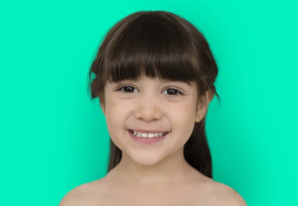 Carino bambina faccia — Foto Stock