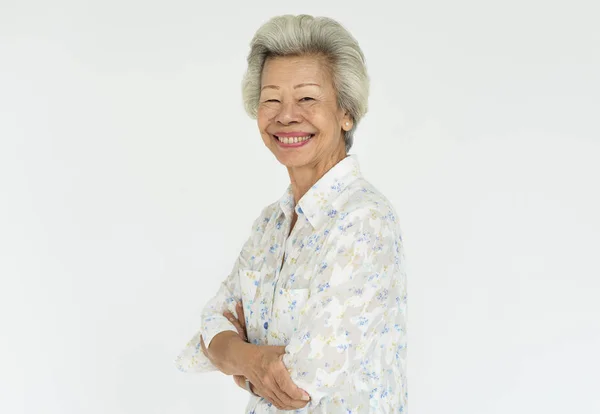 Starszy azjatyckie kobiety — Zdjęcie stockowe
