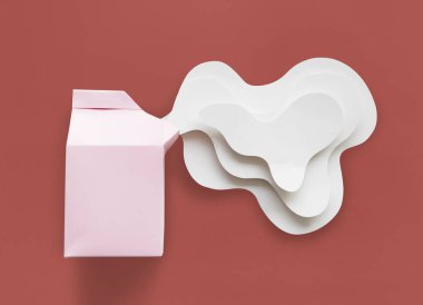 Karton süt sızıntısı dışarı