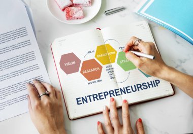 Günlüğe notlar yazan kadın