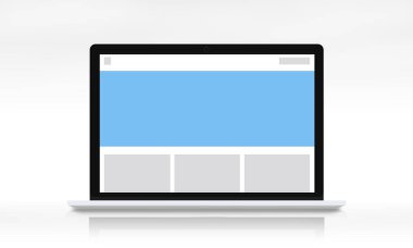 Web tasarım şablonu dizüstü