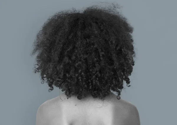 Vista posterior del niño africano — Foto de Stock